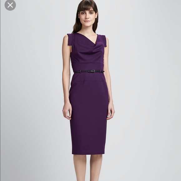 black halo purple dress